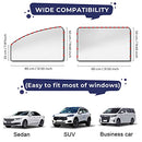 MERTTURM Car Sun Shade for Side Window, Premium Magnetic Car Curtain to Block Over 99% UV RAYS & HEAT, Car Window Shades for Baby/Kid/Pet, Easy to Install, Universal Fit SUV Truck, Front Window[2PACK]