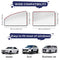 MERTTURM Car Sun Shade for Side Window, Premium Magnetic Car Curtain to Block Over 99% UV RAYS & HEAT, Car Window Shades for Baby/Kid/Pet, Easy to Install, Universal Fit SUV Truck, Front Window[2PACK]
