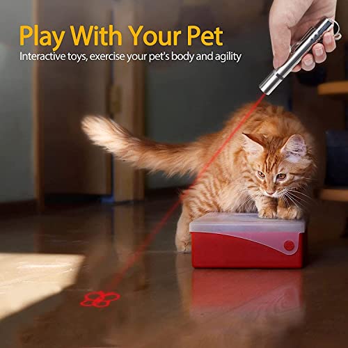 [Upgrade] BYETOO 7 in 1 Laser Pointer for Cat/Dog,Cat Dog Interactive Lazer Toy,Indoor/Outdoor Kitten for Pet Toy,Pet Training Exercise Chaser Tool,3 Mode USB Rechargeable Long Range Mice and Kitten