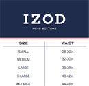 IZOD Men's Performance Underwear - Spandex Athletic Boxer Briefs, Size Large, Black/Red/Blue Grey