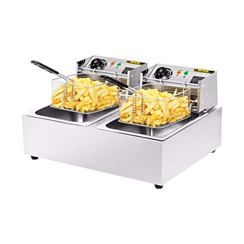 Commercial Deep Fryer Electric 20 Litre - Double Chip Fryer