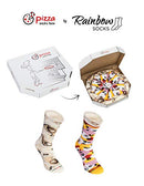 Rainbow Socks - Man Woman Pizza Socks Box Capriciosa - 4 Pairs - Size S/M (AU Woman 5-9 / Man 3-7)