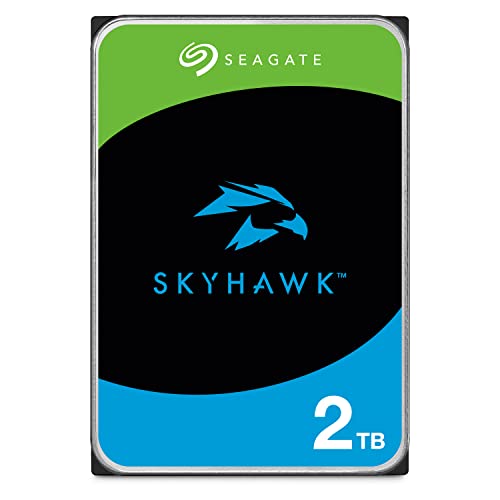 SEAGATE ST2000VXZ08 Skyhawk 2TB Surveillance Hard SATA 6Gb/s 64MB Cache 3.5" Internal Drive-Frustration Free Packaging (ST2000VX008),Mechanical Hard Disk