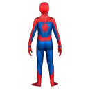 MARVEL Spider-Man Official Youth Deluxe Zentai Suit - Spandex Jumpsuit with Printed Design and Detachable Spandex Mask and Plastic Eyes