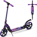 Scooter for Kids Ages 6-12 - Scooters for Teens 12 Years and Up - Adult Scooter with Anti-Shock Suspension - Scooter for Kids 8 Years and Up with 4 Adjustment Levels Handlebar Up to 41 Inches High