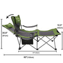 apollo walker Folding Camping Chairs Reclining Beach Chairs for Adults Portable Sun Chairs Outdoor Lounger with Carry Bag,for Fishing,Camp,Picnics