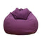 Beanbag Cover Recliner Gaming Storage Bag Lazy Lounger Bean Bag Without Bean Filling Easy Cleaning Bean Bag Insert Replacement Cover Sofa Chairs Cover for Adults and Children (100x120cm, Purple)