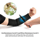 Arm Protective Sleeves,Kevlar Sleeves Cut Resistant Heat Resistant Sleeve,Anti Abrasion Safety Armband for Garden Kitchen Work 1 Pair (Black)