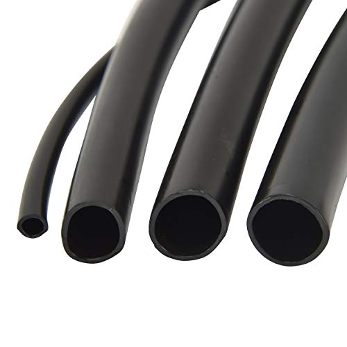 Raindrip 052050 1/2-Inch Drip Irrigation Supply Tubing, 500-Foot, for Drip Emitters, Irrigation Parts, and Drip Systems, Black Polyethylene