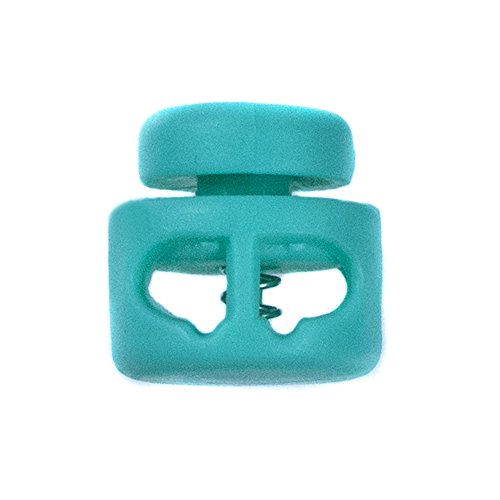 West Coast Paracord Double Barrel Cord Lock Draw String Toggle - & Pack, Aqua, 1000 Pack