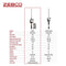 Zebco 33 Platinum Spincast Reel and Fishing Rod Combo, 5-Foot 6-Inch 2-Piece Fiberglass Rod, Comfortable Dual EVA/Cork Rod Handle, Instant Anti-Reverse Clutch, Includes 3-Piece Tackle Kit, Silver