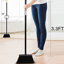 Long Handled Dustpan and Brush Set,Broom and Dustpan,Standing Dust Pan Dustpan and Brush for Indoor Lobby Office Kitchen Sweeping