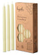 10" Beeswax Taper Candles 12 Pack - Handmade, All Natural, 100% Pure Unscented Bee Wax Candle - Tall, Decorative, White - 10 Hour Burn Time