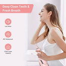 Sejoy Cordless Water Flosser, Water Dental Flosser Water Flossers for Teeth Portable Oral Irrigator Rechargeable for Home Travel Office, 270ML IPX7 Waterproof 5 Cleaning Modes & 5 Jet Tips, Pink
