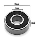 20PCS Skateboard Bearing Rolling Bearings, Miniature Deep Groove ， Rubber Sealed Skateboard Ball Bearings, 608-2RS Skateboard Bearings for Roller Skates, Inline Skates, Scooters etc