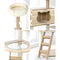 Alopet 162cm Wooden Cat Tree with Ladder, Cat Condo and Scratching Post Cat Tower