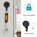 FYY Magnetic Hooks, 2 Pack Heavy Duty Magnets with Hook for Refrigerator, Magnetic Wreath Hanger for Metal Front Door Christmas Decoration, Cruise Hook Hanger for Hanging Cabins Grill Coat Pattern 2