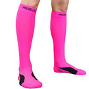 Meister Graduated 20-25mmHg Compression Running Socks for Shin Splints (Pair) - Pink - Small