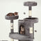 167cm Cat Scratching Post Climbing Tree 5 Levels Tower Play Center w/Scratcher Cat Condos Ladder Toys