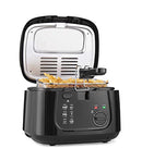 Lewis’s 2.5 Litre Deep Fat Fryer with Viewing Window, Easy Clean, Adjustable Temperature Control (Black)