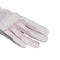 Fashion Golf Gloves, Women's Ladies Girls All Weather Leather Golf Gloves with Non-Slip Grip, Soft, Breathable, Wear-Resistant, A Pair/2 Pack for Left & Right Hand Golf Rain Gloves, womens, Pink-White, 19 (Middle Finger Length 2.95")
