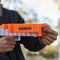 Nerf Minecraft Pillager's Crossbow, Dart-Blasting Crossbow, Includes 3 Nerf Elite Darts, Real Crossbow Action, Pull-Back Priming Handle
