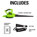Greenworks 40V (185 MPH / 340 CFM / 75+ Compatible Tools) Cordless Brushless Leaf Blower/Vacuum, Tool Only