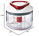 Zyliss 1339 Food Processor, White/Red