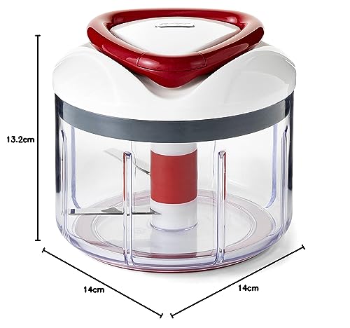 Zyliss 1339 Food Processor, White/Red