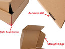 Corrugated Cardboard Shipping Boxes, 100x100x20mm (4"x4"x0.8") Small Parcel Boxes, Packaging Mailing Boxes for Business, Posting, Large Letter Packet Shipping, Storing or Gift(Pack of 10)