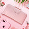 FYY Case for iPhone 13 6.1", [Kickstand Feature] Luxury PU Leather Wallet Case Flip Folio Cover with [Card Slots] and [Note Pockets] for iPhone 13 5G 6.1"(NOT for iPhone 13 Pro 6.1") Rose Gold