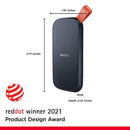 SanDisk SDSSDE30-2T00-G25 2TB Portable SSD, up to 520MB/s Read Speed Grey