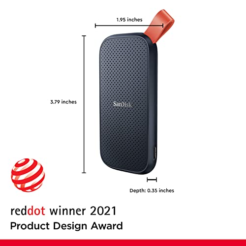 SanDisk SDSSDE30-2T00-G25 2TB Portable SSD, up to 520MB/s Read Speed Grey