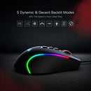 Redragon M612 Predator RGB Gaming Mouse, 8000 DPI Wired Optical Gamer Mouse with 11 Programmable Buttons & 5 Backlit Modes, Software Supports DIY Keybinds Rapid Fire Button