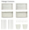 2 Pack 2 Tire Storage Shelf Organiser Spice Rack Sliding Drawer Basket Under Sink Kitchen Bathroom Home White