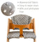 Highchair Cushion for Stokke Tripp Trapp High Chair. Easy to fit, Fully Wipe Clean highchair pad (Grey with White Stars)