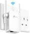 TP-Link RE205 AC750 Universal Dual Band Range Extender, Broadband/Wi-Fi Extender, WiFi Booster/Hotspot with Ethernet Port, 2 External Antennas, Plug and Play, Smart Signal Indicator, UK Plug