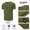 ZENGVEE 5 Pack Men's Workout Running Shirts Athletic Gym Tops Quick-Dry Moisture Wicking Breathable Sport Tee Crew Neck Short Sleeve T-Shirts for Outdoor Sportswear(510-Black Grey Green Navy Blue-L)