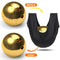 Zhanmai Bowling Ball Polisher and 2 Pieces Shammy Bowling Towel 10 x 8 Inches, Bowling Ball Cleaner See Saw Bowling Towel Black Microfiber Bowling Polisher Easy Grip Bowling Rag Bowling Accessories