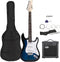 ZENY 39" Full Size Electric Guitar with Amp, Case and Accessories Pack Beginner Starter Package, Blue Ideal Christmas Thanksgiving