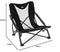 Cascade Mountain Tech Camping Chair - Low Profile Folding Chair for Camping, Beach, Picnic, Barbeques, Sporting Event with Carry Bag, Black