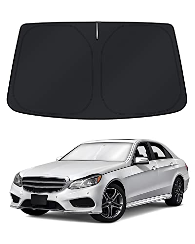 KUST Windshield Sun Shade for Mercedes-Benz E-Class 2010–2016 Window Shade Sun Visor Cover Foldable Blocks UV Rays Keep Your Car Cooler
