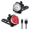 Vont USB Rechargable Bike Light Set Ultra Bright Front Back Illumination The Only LED Bicycle Light You'll Need. Long Battery Life IPX4 Water Resistant 4 Different Modes