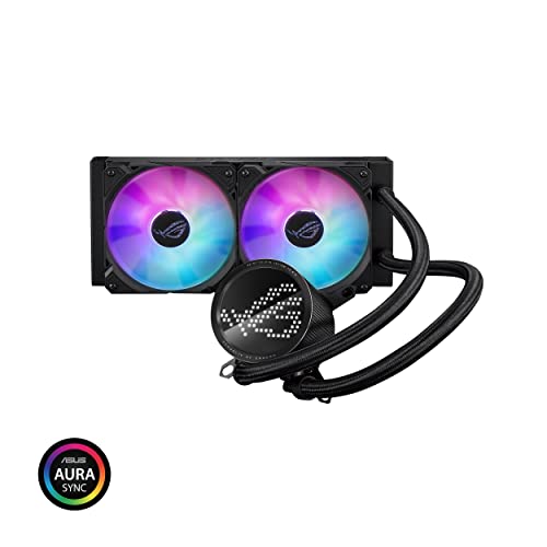 ASUS ROG Ryuo III 240 All-in-One CPU Liquid Colour with Asetek 8th Gen Pump Solution, Anime Matrix LED Display and ROG ARGB Cooling Fans