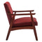 Convenience Concepts Take A Seat Natalie Accent Chair with Red Finish T1-147