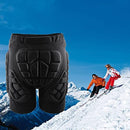 MagiDeal Protective Hip Butt Pad Ski Skate Snowboard Skating Skiing Gear Hip Padded Snowboarding Skiing 3D Padded Hip Protective Shorts Unisex, Black, S