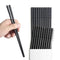 10 Pair of Fiberglass Chopsticks - Reusable Chopsticks - Healthy and Durable - Dishwasher Safe - Metal Chopsticks-Lightweight Non-Slip & Easy to Use - Japanese Style Chop Sticks Set - Black