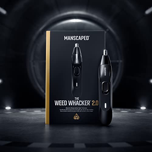 MANSCAPED™ Weed Whacker® 2.0 Electric Nose & Ear Hair Trimmer – 7,000 RPM Precision Tool with Rechargeable Battery, Wet/Dry, Easy to Clean, Improved Stainless Steel Replaceable Blade
