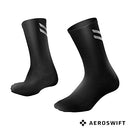 Mens Aeroswift 1 Pack Performance Athletic Compression Reflective Running Gym Cycling Anti-Odor Crew Socks