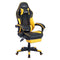 SUKIDA Yellow Gaming Chair Massage - Gamer Chair Adult Gamers Choice Size Cool Big People, PC Video Game Ergonomic Gamingchair with Footrest, Racing Office Computer Reclining Comfortable Recliner